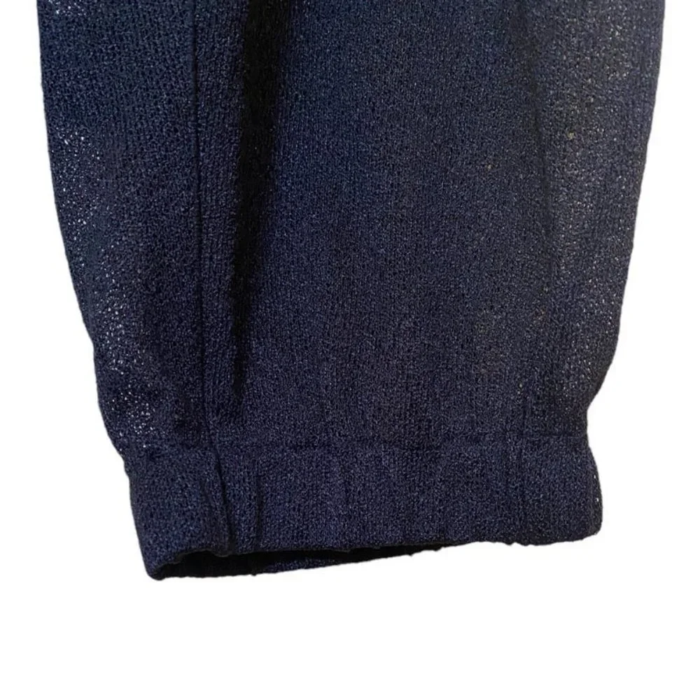 Eva Varro Sheer Drawstring Jogger Pant Size L Black - Picture 7 of 8